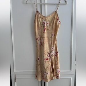Victoria's Secret Beige and Red Floral Dress